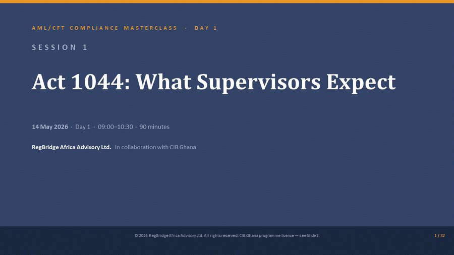 Session 1 title slide
